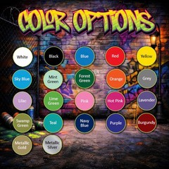 Custom Graffiti Style Name Vinyl Decal Sticker – Choose Size & Color Hip Hop