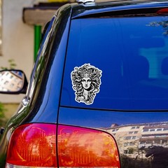 Medusa Sticker Wild Hair Snakes Folk Lore Myth Sexy Small Large Decal Stickers
