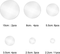 Versatile Waterproof 32-Piece Acrylic Mirror Wall Decals Perfect for Any Room