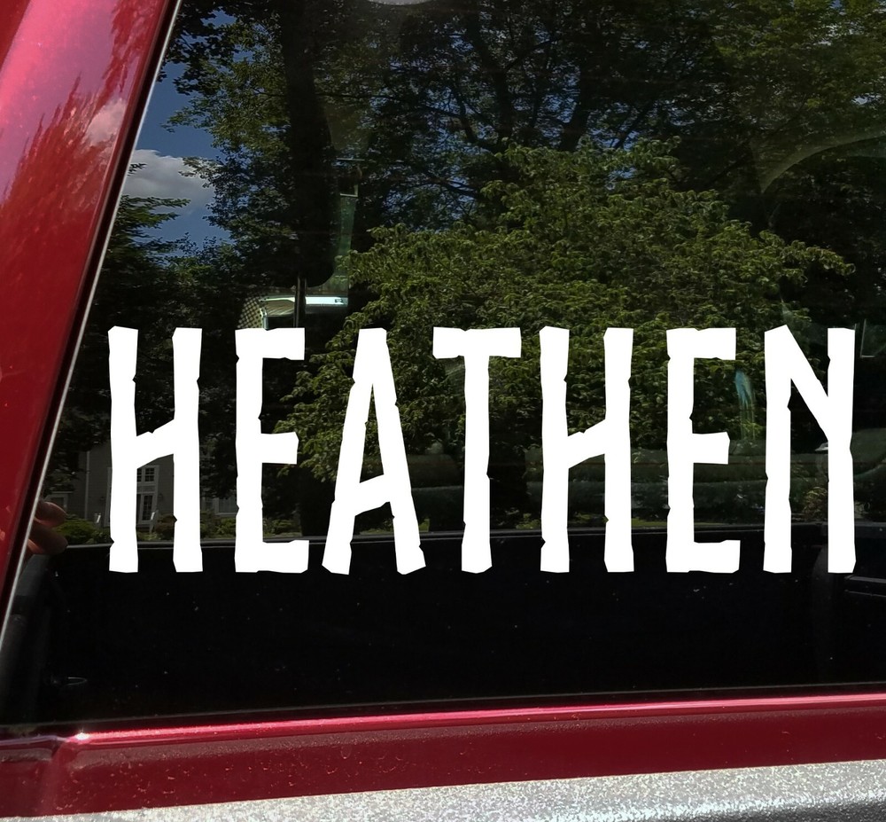 Heathen Vinyl Decal V2 – Norse Viking Barbarian Valhalla Odin – Die Cut Sticker