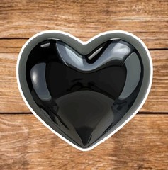 Heart (10 Sticker Set) 2in, Waterproof, Glossy Finish Vinyl.