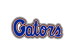 Florida Gators Word Logo College Sticker Waterproof Vinyl Decal Die-Cut Car