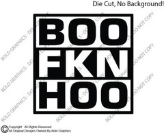 Boo Fkn Hoo Decal Sticker Crybaby Suck it Up Adult Life Snarky Cry Baby Politics