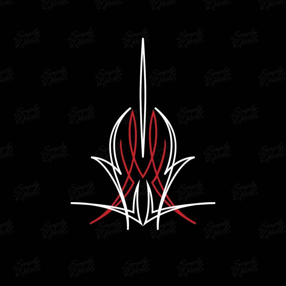 Hot Rod Pinstripe Decal – Vinyl Pinstripe Scrolls for Car Truck and Motorcycle