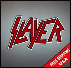 Slayer Vinyl Wall logo Decal Sticker Heavy Metal Rock Band Various Sizes