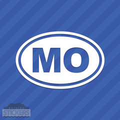 Missouri MO Oval Vinyl Decal Sticker