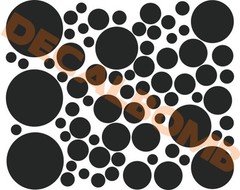 POLKA DOT Wall Decals / stickers – 20 – 2″ & 20 – 4″