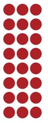 1″ Red Round Label Dots Stickers Color Coding Inventory 1 Inch Dot