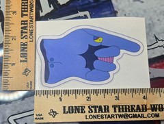 LAMINATED BLUE MEANIE BEATLES STICKER