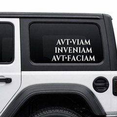 I Will Find A Way Or Make One Vinyl Decal 4×4 Camper Boondock Latin Sticker V2