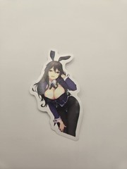 Anime & Manga Multicolor Sticker Decal, Anime Girl Bunny Costume Character