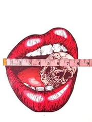 Lips Easy Iron on Sublimation Stickers Rainbow Skull Love Lips T-shirts (3 Pack)