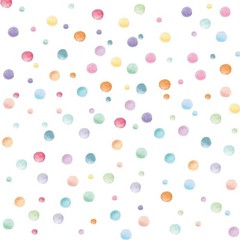 123 Pcs Pastel Polka Dots Wall Stickers, Colorful Round Wall Decal, Peel and …