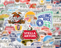 25/50 Beer Logo Sticker Pack – Matte Vinyl – Cider Seltzer Brewery Craft Alcohol
