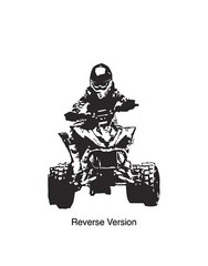 Racing Quad Bike Wall Decal. 4 Wheeler. Xtreme Sports. #JH241