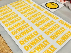 Dewalt Vinyl Decal/Sticker Many Sizes Colors Buy 2 Get 1 Free & Free Shipping!