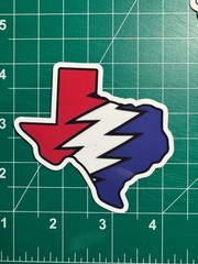 Texas Stealie – Grateful Dead – Laminated Vinyl Sticker 3″x3″