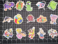 100 Pcs 90s Classic TV Cartoon Stickers Retro Y2K Decal Skateboard Laptop