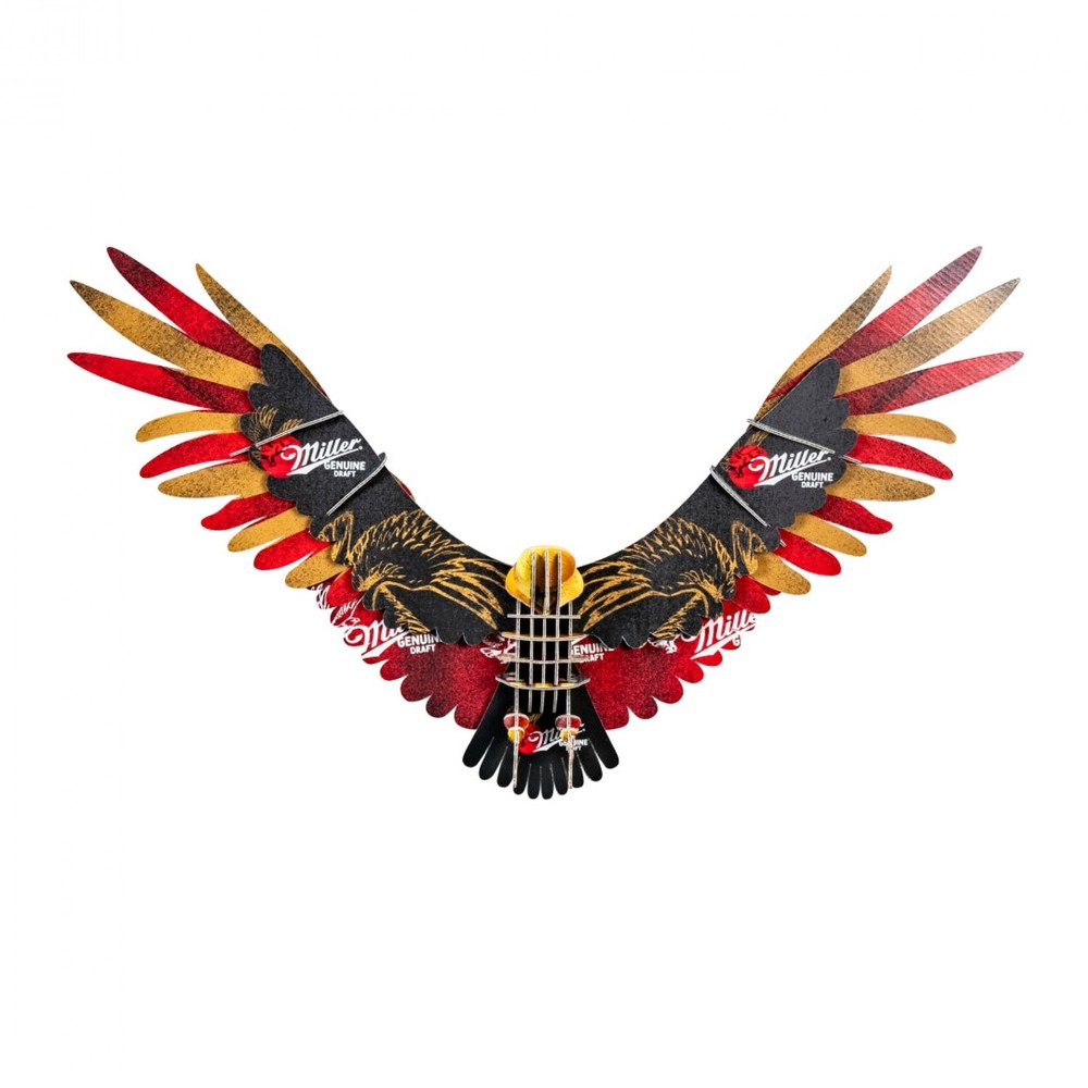 Miller Genuine Draft Cardboard Eagle Mount Multi-Color