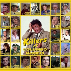Columbo Villians and Killers Fridge Magnets 2.25″ x 3.0″ Vintage TV Show