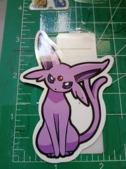 POKEMON STICKER X ESPEON D20 3X3 INCHES STICKER X VYNIL DIE CUT HIGH GLOSS X