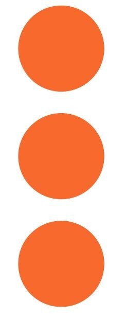 3″ Orange Round Label Dots Stickers Color Coding Inventory 3 Inch Dot