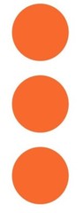 3″ Orange Round Label Dots Stickers Color Coding Inventory 3 Inch Dot