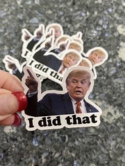 Trump I DID THAT Stickers Decals Car Gas Pump Stickers Station 2″ Stickers
