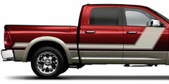 Angled Hockey Sticker Decal Stripe Fits: 09 – 2017 Ram 1500 Quad Crew Cab 3M