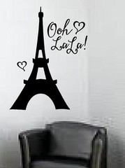 Eiffel Tower Paris wall sticker decal mural ooh lala art kids teenagers nursery