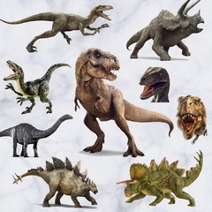 Transform Any Room with 3D Watercolour Dinosaur Wall Stickers – 11 Pieces