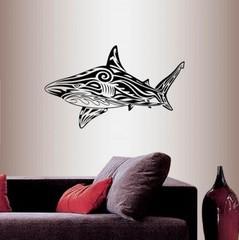 Vinyl Decal Shark Fish Tribal Pattern Any Room Wall Sticker Mural Decor 1882