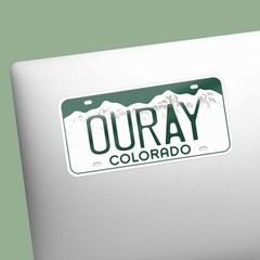Colorado License Plate Stickers – Choose Your CO City or National Park Decal