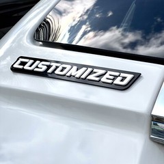 Custom Car Emblem Badge MULTI COLOR Customized Text Names