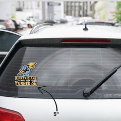 4PCS Electricians Always Keep You Turned On Stickers – Funny Lineman Work Decals