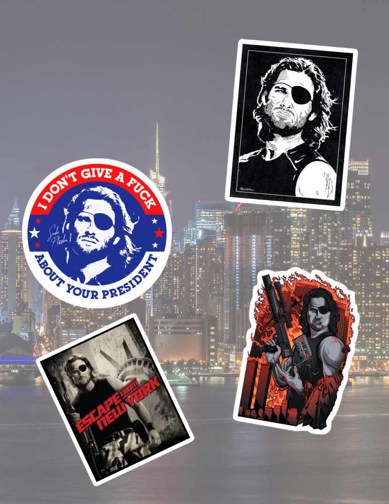 Escape From New York 80’s Movie 4pc Sticker Pack