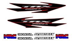 2006 2007 Honda TRX 250ex Decal Graphic Sticker OEM kit Mark Set SPORTRAX 250 EX