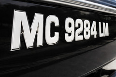 Boat Registration Numbers Raised 3D Marine Waterproof UV Stickers 3 Inch White