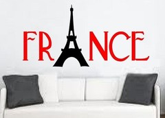 France Eiffel Tower wall sticker decal mural art kids teenagers nursery Paris