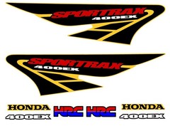2002 Honda TRX 400ex Decal Graphic Sticker OEM kit Mark Set SPORTRAX 400 EX red