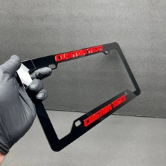 Custom Car License Plate Frame 3D Laser Cut Multicolor Personalized NAME LOGO