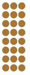 1″ Metallic Gold Round Label Dots Stickers Color Coding Inventory 1 Inch Dot