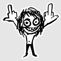 Ozzy Osbourne Decal Laminated Vinyl Sticker Car Truck Window Laptop 01