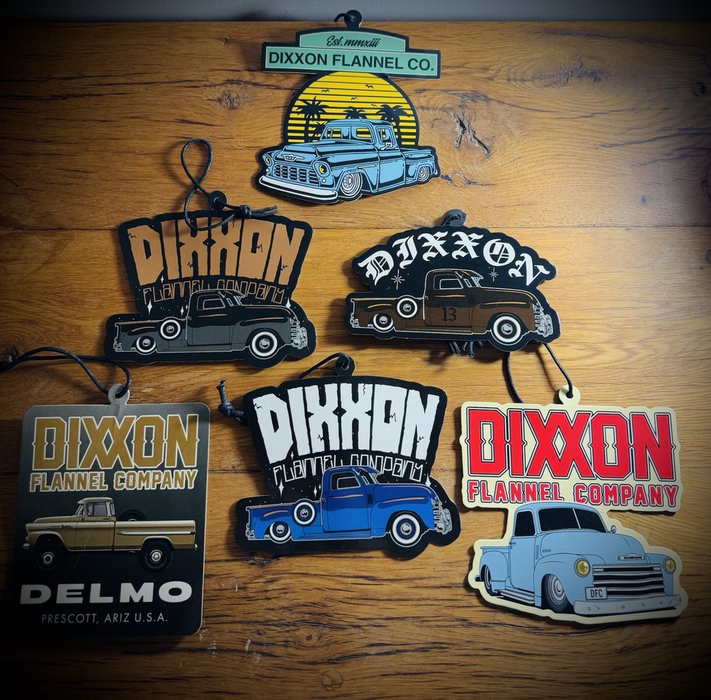 Dixxon Flannel Company Vintage Truck Decal Set of 7 Multicolor for Car Wall Door