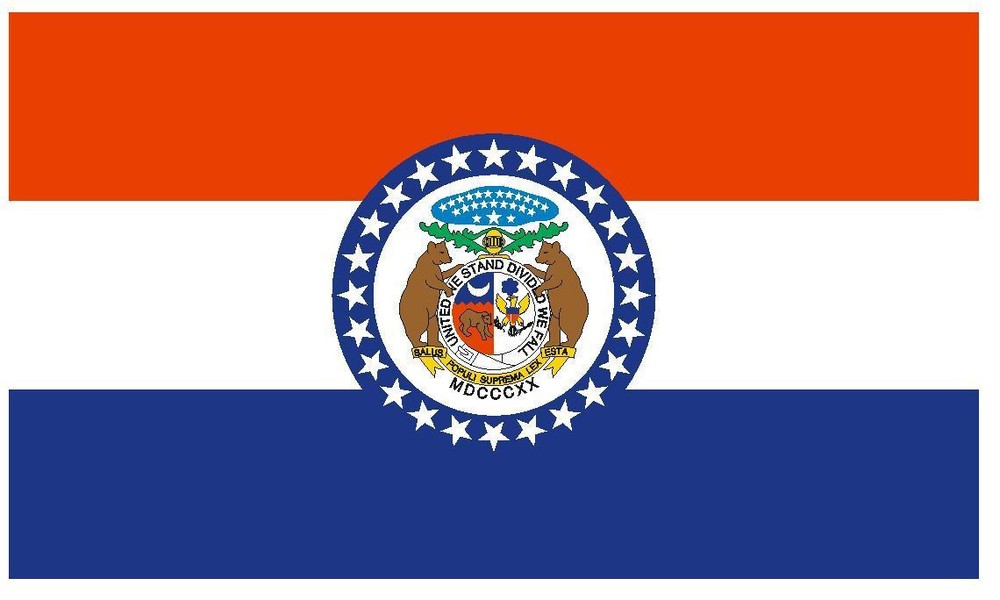 Missouri State Flag Sticker Decal F313