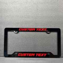 Custom Car License Plate Frame 3D Laser Cut Multicolor Personalized NAME LOGO