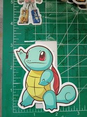 POKEMON STICKER X SQUIRTLE 3X3 INCHES STICKER X VYNIL DIE CUT STICKER HIGH GLOSS