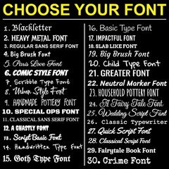 CUSTOM Text Sticker Vinyl Lettering Decal – Personalized Text Decal for Car SUV