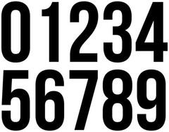 Large Storefront Address Numbers Vinyl Decal Window Bebas Neue Font