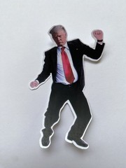 Donald Trump Decal DANCING Sticker Trump Inspired Viral Trump Dance YMCA 4″ high